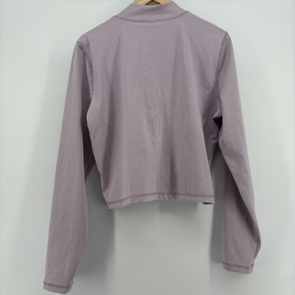 NWT PINK Victoria's Secret Women Jacket XXL Purple Full Zip Mock Neck Activewear - Picture 8 of 8
